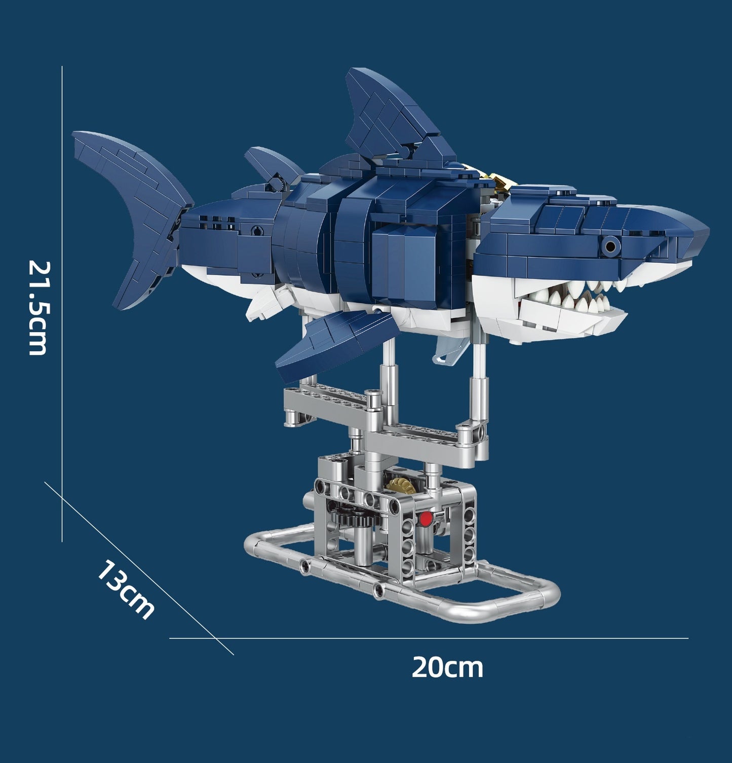 Particle Building Blocks Mechanical Shark Assembling Toys
