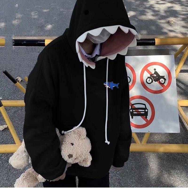 Soft Girl Shark Hat Cute And Funny Sweater