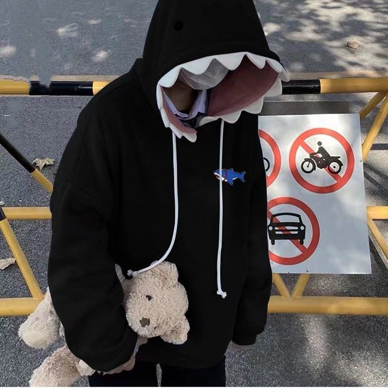 Soft Girl Shark Hat Cute And Funny Sweater