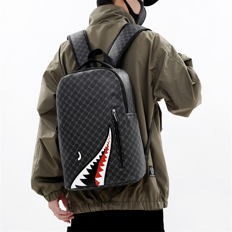 Luxury Shark Backpack – Large Capacity (Unisex)