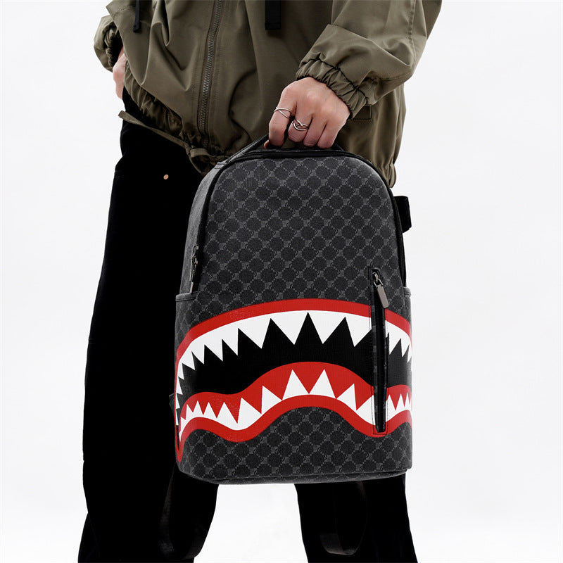 Luxury Shark Backpack – Large Capacity (Unisex)