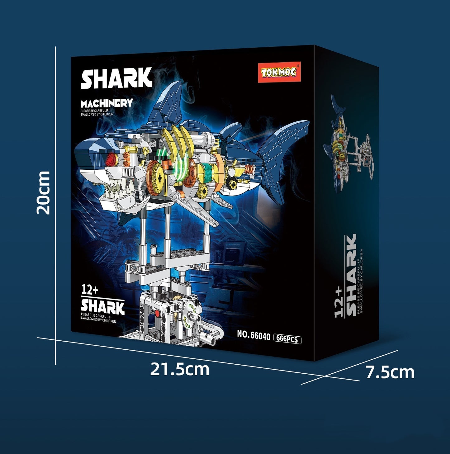 Particle Building Blocks Mechanical Shark Assembling Toys